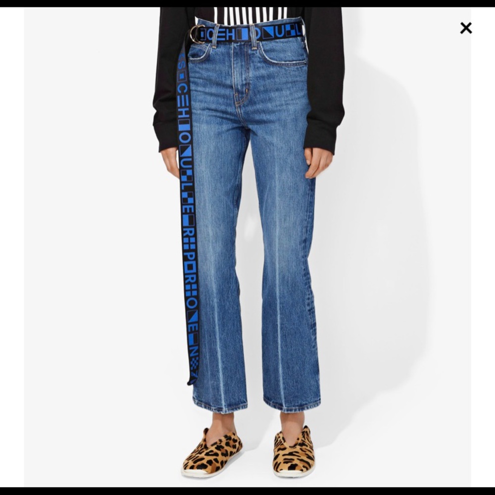 Proenza Schouler PSWL Cropped Flare Jeans